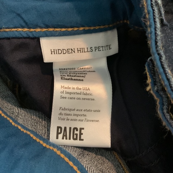 Like new PAIGE Hidden Hills jeans Size 29 - Picture 4 of 8